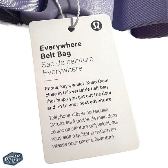 Lululemon Arhletica Everywhere Belt/Sling Bag 1L | Lavender Frost | NEW/NWT!! - Picture 7 of 16